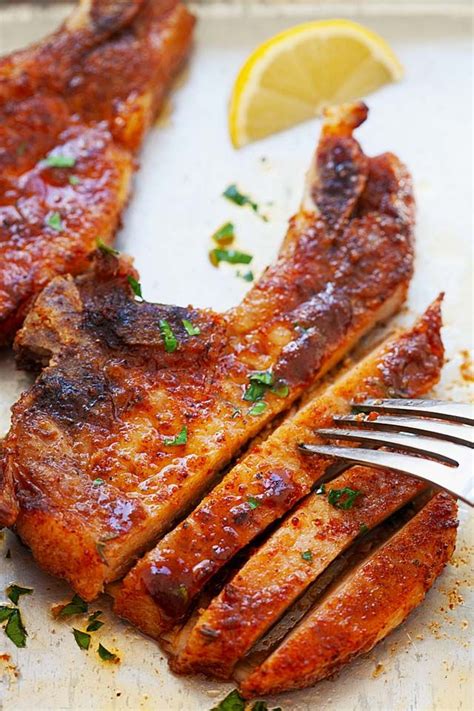 From grilled pork chops to pork shops and gravy, these simple pork chop recipes will keep your dinner fresh, delicious, and under budget. Baked Pork Chops (So Tender and Juicy!) - Rasa Malaysia | Pork chop recipes baked, Baked pork ...