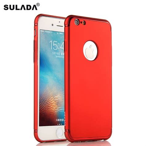 Sulada Full Protection Pc Hard Case For Iphone 6 6s Luxury Matte Phone