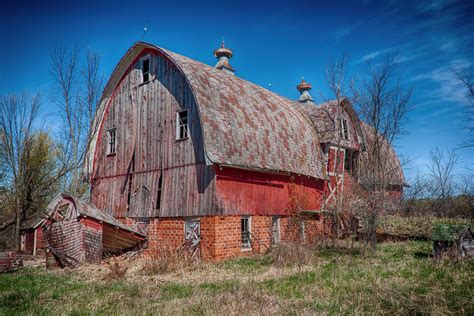 Wallpaper Landscape Building Red Ruin Grass Sky Wood House