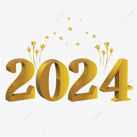 2024 Year Gold Texture 2024 Happy New Year 2024 3d Gold Text Effect