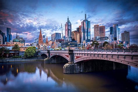Melbourne Print Color Photography Melbourne City Skyline Photos