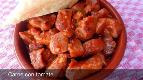 Carne Con Tomate ¡¡receta Tradicional Youtube