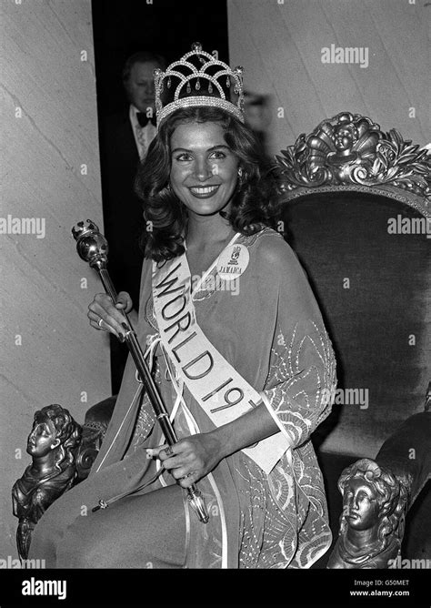 Miss World Cindy Breakspeare Wins Stock Photo Alamy