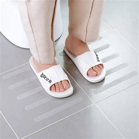 10pcs Anti Slip Bath Grip Stickers Non Slip Shower Strips Flooring