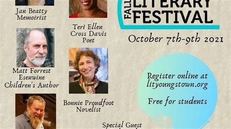 Weekday Matters Lit Youngstowns Fall Literary Festival To Get