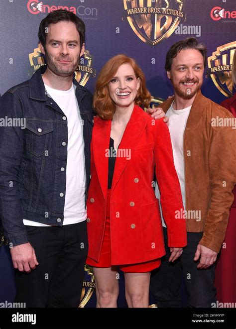 Bill Hader Jessica Chastain And James Mcavoy Arriving To The Warner