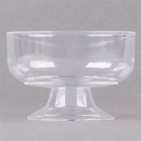Visions 6 Oz Clear Plastic 1 Piece Dessert Cup 10pack