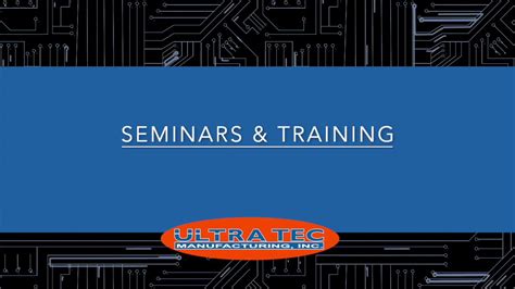 Ultra Tec Seminars And Training Youtube