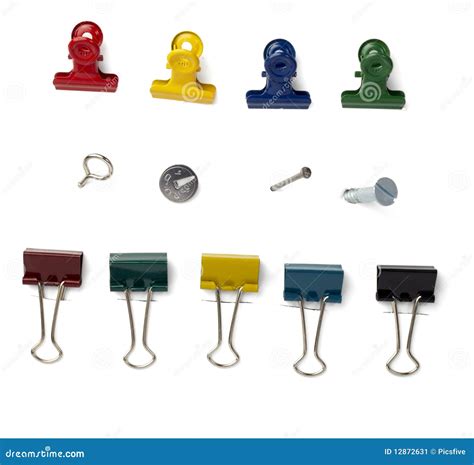 Push Pin Paper Clip Stock Image Image 12872631