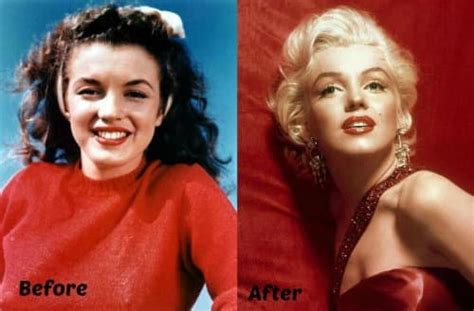 Marilyn Monroe Before And After Plastic Surgery