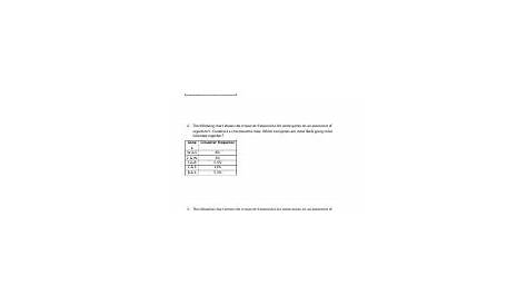 gene mapping worksheets