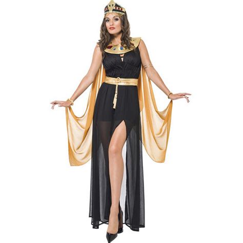 Sexy Egyptian Cleopatra Costume Sleeveless Cosplay Greek Goddess Long