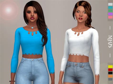 Leena Top By Margeh 75 From Tsr • Sims 4 Downloads