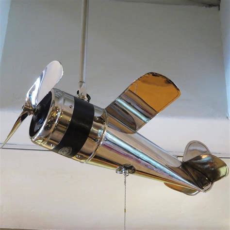 This is the rarest antique ceiling fan we have ever been able to offer. Art Deco Airplane Ceiling Fan at 1stdibs