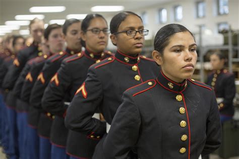 First Class Of Female Marine Recruits Graduates In New