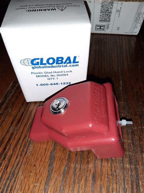 New Lot Of 6 Red Global Industrial Semi Trailer Plastic Glad Hand Locks