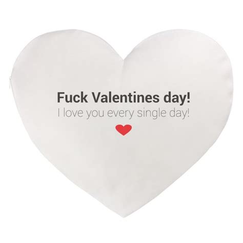 Heart Pillow Fuck Valentines Day Romantic Etsy