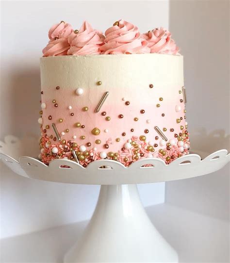 Beautiful Pastel Cake By Cakemecarrie Featuring Fun Srpinkles By The