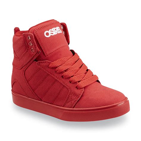 Osiris Boys Cosmo Red High Top Skate Shoe