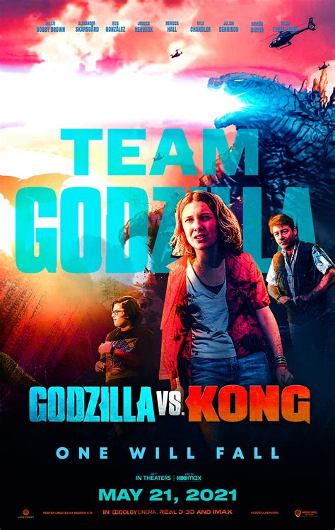 Godzilla Vs Kong Poster Team Godzilla By Andrew Vm By Andrewvm On