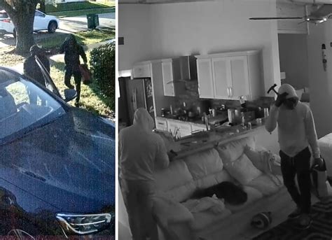 scary home invasion caught on camera as florida woman is ambushed in her driveway