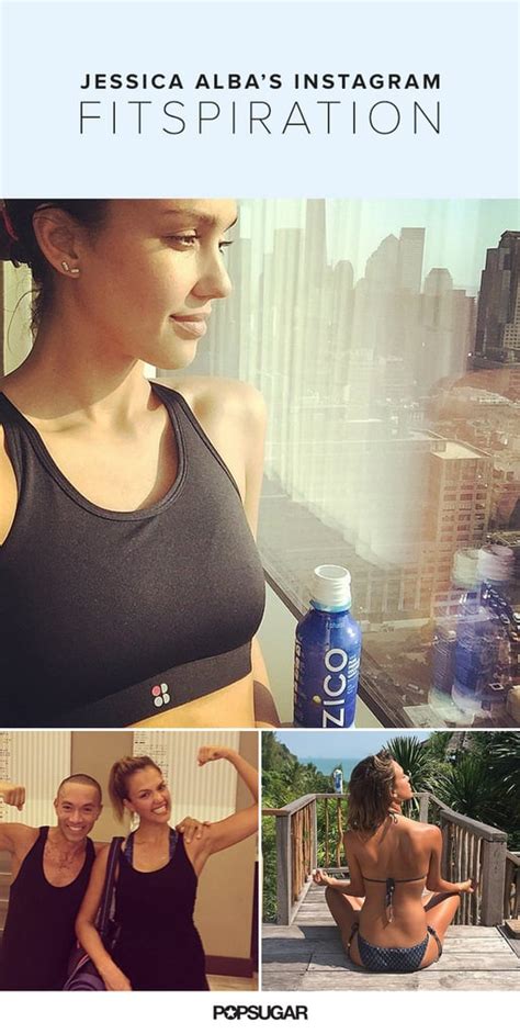 Jessica Alba Fitness Instagrams Popsugar Latina