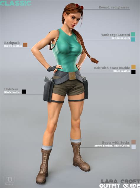 Lara Croft Outfit Guide Classic By Fredelsstuff On Deviantart