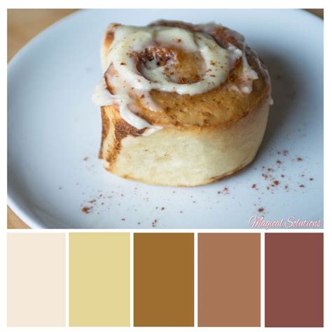 Cinnamon Roll Color Palette Color Palette Food Color