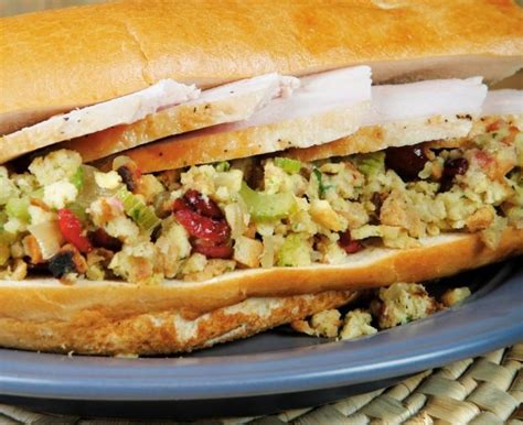 Turkey And Stuffing Sandwich Prepared Food Photos Inc