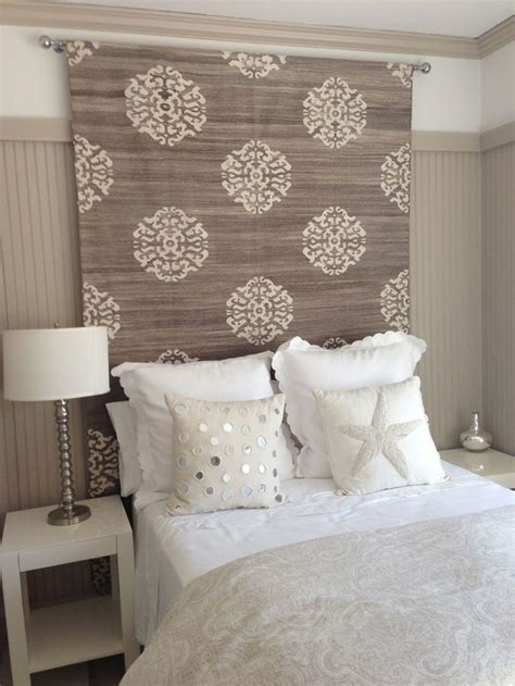 H Headboard Idea Rug Tapestry Or Heavy Fabric Would Help With Sound