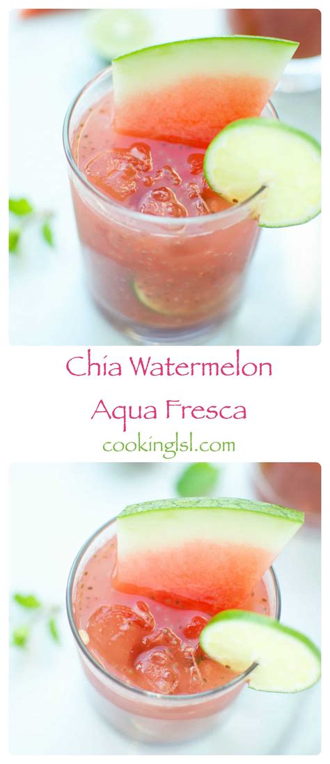 Chia Watermelon Aqua Fresca