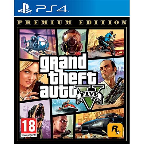 Grand Theft Auto V Premium Edition Ps4 The Game Box