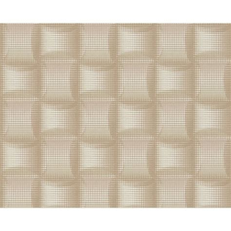 Sample As Creation Square Pattern 3d Stripe Effect Textured Non
