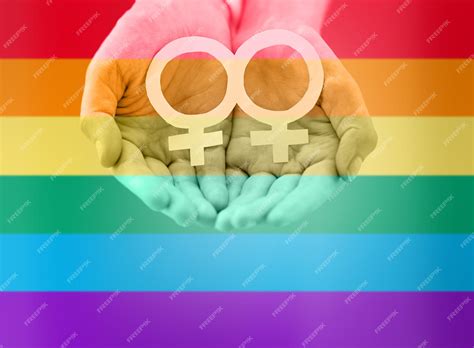 Pessoas Homossexualidade Casamento Do Mesmo Sexo Orgulho Gay E Conceito De Amor Close Up De