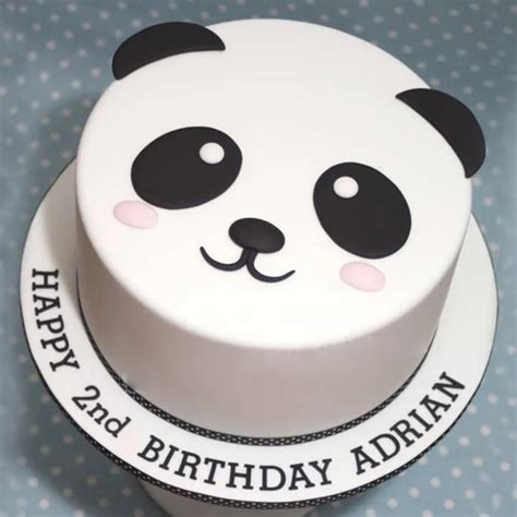 Buy Cute Panda Fondant Cake Cute Panda Cake