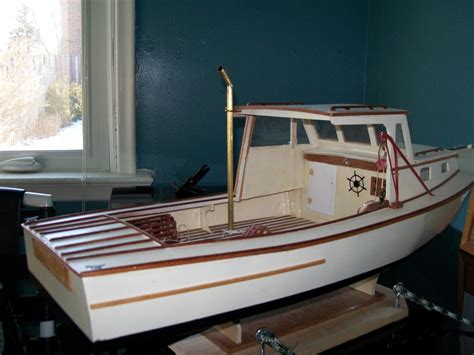 Boothbay Lobster Boat By Garth Finished Midwest Small Kit