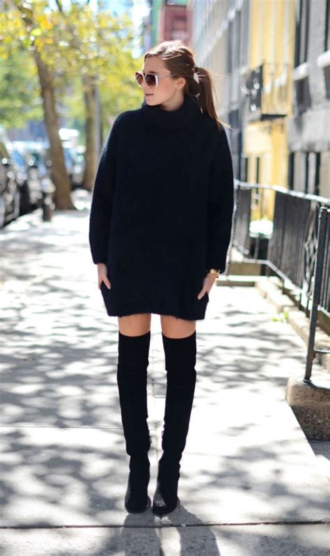 Knee High Boots Outfit To Try This Winter