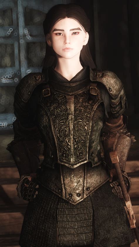 Theelderscrolls Skyrim Heiko Armor Blackhair Female Femaleonly