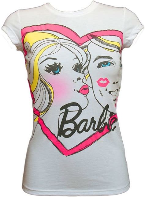 Barbie Smooch Womens T Shirt From Mighty Fine