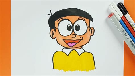 How To Draw Nobita From Doraemon Step By Step Easily Doraemons Nobit