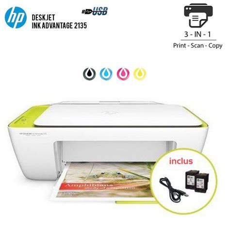 Hp deskjet ink advantage 2135 inkjet has a print, scan, and copy feature. Hp Deskjet lnk Advantage 2135 ( Scan / Copie / Print ...