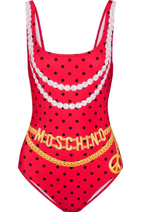 Moschino Printed Swimsuit Moschino Swimsuits Colorful Swimwear