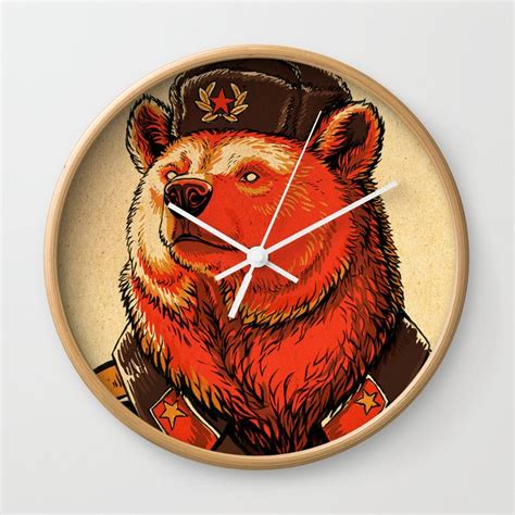 Work Harder Comrade Wall Clock By April Schumacher Society6