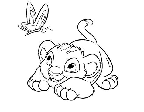 ✅ klaar om te kleuren door kinderen en volwassenen. Colour Drawing Free Wallpaper: Disney Cartoon The Lion King For Kid Coloring Drawing Free wallpaper