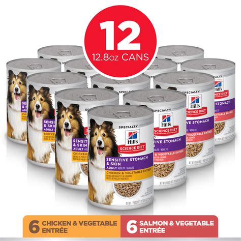 Compare and choose the suitable dog food for your pet from the given list. Hill's Science Diet Sensitive Stomach & Skin Variety Pack ...