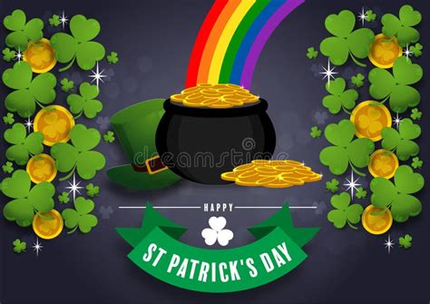 St Patrick S Day Invitation To A Holiday Stock Vector Illustration