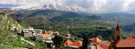 Bcharre Over Looking Cedar Mountains Lebanon By Coco123 Redbubble
