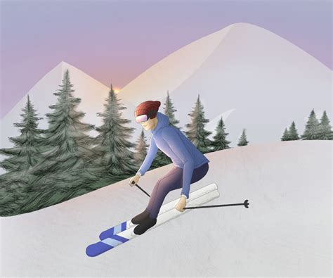 Artstation Graphics Coursework Skiing