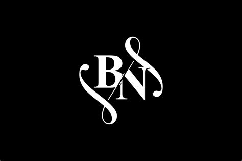 Bn Monogram Logo Design V6 Graphic By Greenlines Studios · Creative Fabrica