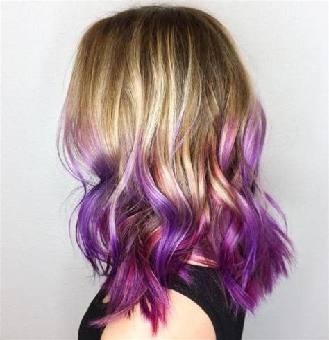 Purple and pink balayage full video. Purple Ombre Hair Ideas: Plum, Lilac, Lavender and Violet ...